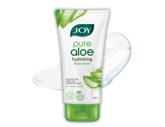 Joy Hydrating Aloe Vera Face Wash for Summers | Controls Excess Oil & Removes Dirt 150ml | Non Drying, Cooling Gel Face Wash