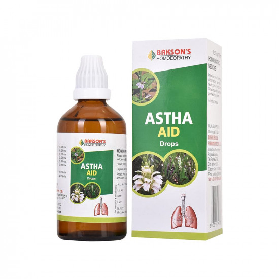 Dr. Bakshi's BAKSON'S HOMOEOPATHY Astha Aid Drops (100 ml)