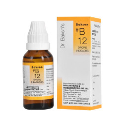 Dr. Bakshi's BAKSON'S HOMOEOPATHY # B 12 Headache Drops (30 Ml) - 1 Count