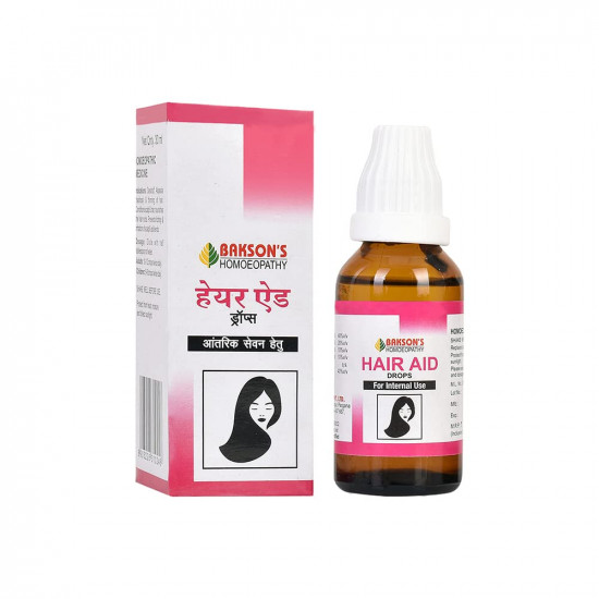 Dr. Bakshi's BAKSON'S HOMOEOPATHY Hair Aid (Internal) Drops 30 ml_Pack of 2