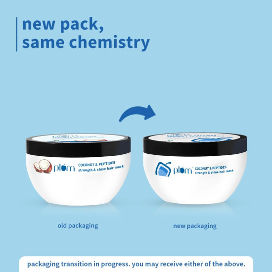 Plum Coconut Hair Mask | For Rough, Dry And Frizzy Hair | With Coconut Oil, Peptides & Shea Butter I Hair Spa For Women & Men I 200G, 1 Count