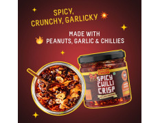 MasterChow Limited Edition 2X Chilli Garlic Crisp | Spicy, Crunchy, Garlicky Flavor | Made with Sichuan Peppercorns, Crunchy Garlic & Red Chillies | Eat with Momos, Pizza, Noodles