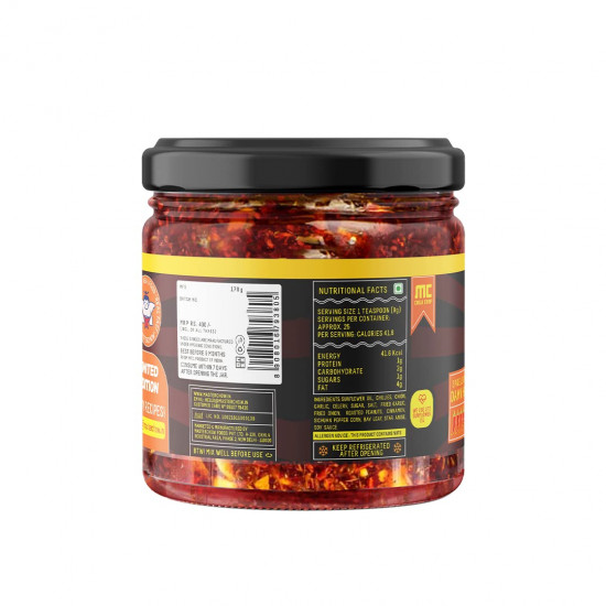 MasterChow Limited Edition 2X Chilli Garlic Crisp | Spicy, Crunchy, Garlicky Flavor | Made with Sichuan Peppercorns, Crunchy Garlic & Red Chillies | Eat with Momos, Pizza, Noodles