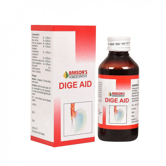 Dr. Bakshi's BAKSON'S HOMOEOPATHY Dige Aid Syrup 115ml_Pack of 2
