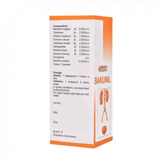 Dr. Bakshi's BAKSON'S HOMOEOPATHY Bakunil Syrup (450ml)