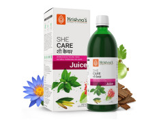 KRISHNA'S HERBAL & AYURVEDA She Care Juice 1000ml, Herbal Supplement for Hormonal Balance, PCOS, PCOD, Period Pain Relief, Hair and Skin Health | Women Wellness Juice