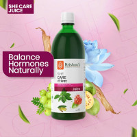 KRISHNA'S HERBAL & AYURVEDA She Care Juice 1000ml, Herbal Supplement for Hormonal Balance, PCOS, PCOD, Period Pain Relief, Hair and Skin Health | Women Wellness Juice KRISHNA'S HERBAL & AYURVEDA She Care Juice 1000ml, Herbal Supplement for Hormonal Balance, PCOS, PCOD, Period Pain Relief, Hair and Skin Health | Women Wellness Juice