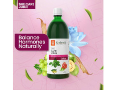 KRISHNA'S HERBAL & AYURVEDA She Care Juice 1000ml, Herbal Supplement for Hormonal Balance, PCOS, PCOD, Period Pain Relief, Hair and Skin Health | Women Wellness Juice