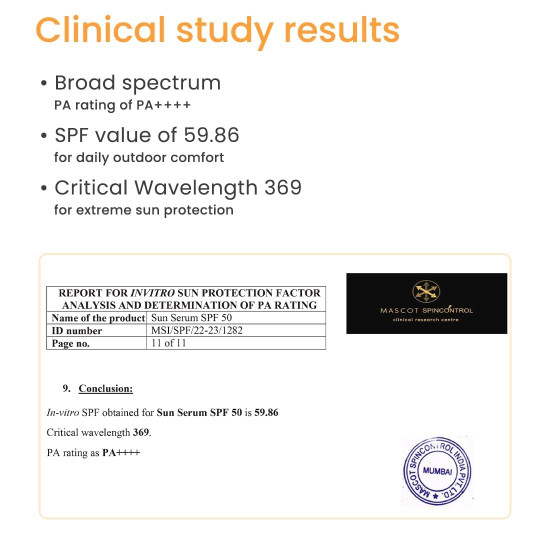 Earth Rhythm Mineral Sunscreen Serum SPF 50 with Zinc Oxide & Vitamin E | Light and non-greasy Texture | Face serum with SPF 50, Sunserum| All skin types | Unisex – 50g