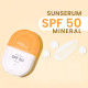 Earth Rhythm Mineral Sunscreen Serum SPF 50 with Zinc Oxide & Vitamin E | Light and non-greasy Texture | Face serum with SPF 50, Sunserum| All skin types | Unisex – 50g