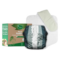 Mother Sparsh Plant Powered Cloth Diaper for Babies-Free Size | Medical Grade Fabric with 100% Organic Cotton | Reusable 13 Layer Breathable Soaker with Built-in Booster Pad | (Charming Chubs)