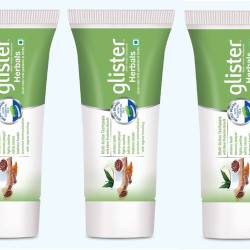 Amway Small Herbal Glisterr Toothpaste for Enamel Protection, Pack of 3