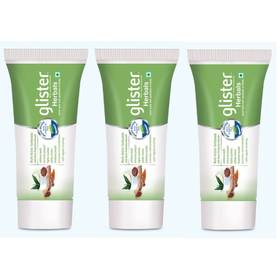 Amway Small Herbal Glisterr Toothpaste for Enamel Protection, Pack of 3