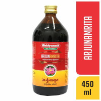 Baidyanath Asli Ayurved Arjunamrita - 450ml | Ayurvedic Herbal Tonic with Arjuna, Vidarikand & Kamal Phool | Traditional Wellness Support