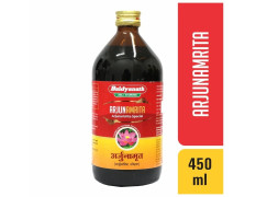 Baidyanath Asli Ayurved Arjunamrita - 450ml | Ayurvedic Herbal Tonic with Arjuna, Vidarikand & Kamal Phool | Traditional Wellness Support