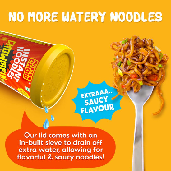 MasterChow Instant Cup Noodles - Chowmein Noodles | Whole Wheat Cup Noodles 100g