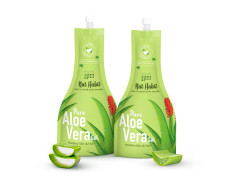 Nat Habit Pure Aloe Vera Face Gel For Healthy Skin & Hair, Natural Oil Free Moisturizer & Anti-Dandruff (Pack of 2 X 80g)