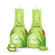 Nat Habit Pure Aloe Vera Face Gel For Healthy Skin & Hair, Natural Oil Free Moisturizer & Anti-Dandruff (Pack of 2 X 80g)