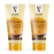 NutriGlow NATURAL'S Ubtan Face Scrub (100g) & Face Pack (100g), Set of 2 for All Skin Types