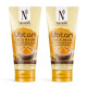 NutriGlow NATURAL'S Ubtan Face Wash (100g), Face Pack (100g), Set of 2 for Radiant Glow
