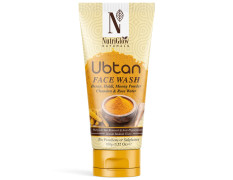 NutriGlow Natural’s Ubtan Face Wash for All Skin Types with Haldi, Chandan & Rose Water, 100g
