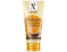 NutriGlow Natural’s Ubtan Face & Body Pack for Glowing Skin with Haldi & Chandan, 100g