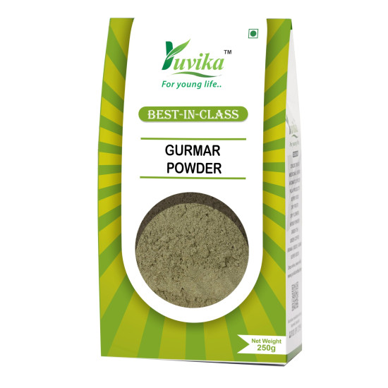 Yuvika Gurmar Powder - Gudmar - Madhunashni Powder - Meshashringi - Nagapushpi - Gymnema Sylvestre 250 Grams Yuvika Gurmar Powder - Gudmar - Madhunashni Powder - Meshashringi - Nagapushpi - Gymnema Sylvestre 250 Grams