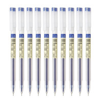 FLAIR Glass Gel Pen Wallet Pack | Tip Size 0.6 mm | Water Proof Ink For Smooth Flow System | Low-Viscosity Ink For Smudge Free Writing | Blue ink, Pack of 10