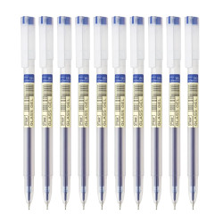 FLAIR Glass Gel Pen Wallet Pack | Tip Size 0.6 mm | Water Proof Ink For Smooth Flow System | Low-Viscosity Ink For Smudge Free Writing | Blue Ink, Pack Of 20
