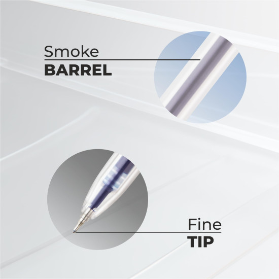 FLAIR Glass Gel Pen Wallet Pack | Tip Size 0.6 mm | Water Proof Ink For Smooth Flow System | Low-Viscosity Ink For Smudge Free Writing | Blue Ink, Pack Of 20 FLAIR Glass Gel Pen Wallet Pack | Tip Size 0.6 mm | Water Proof Ink For Smooth Flow System | Low-Viscosity Ink For Smudge Free Writing | Blue Ink, Pack Of 20