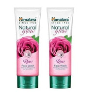 Himalaya Natural Glow Rose Face Wash 50 ml (Pack of 2)
