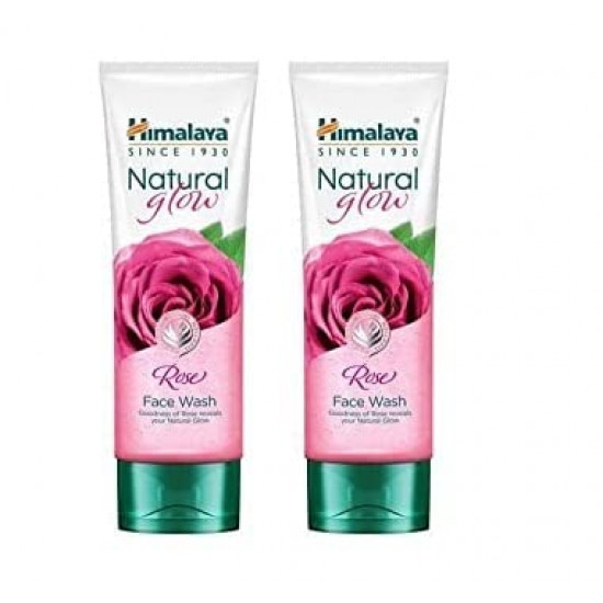 Himalaya Natural Glow Rose Face Wash 50 ml (Pack of 2)