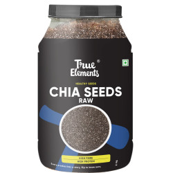 True Elements Chia Seeds 2kg - Raw Seeds for Eating | Chia seeds | Non GMO | Seeds for Weight Management | Diet Food | Rich in Fibre and Calcuim