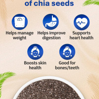 True Elements Chia Seeds 2kg - Raw Seeds for Eating | Chia seeds | Non GMO | Seeds for Weight Management | Diet Food | Rich in Fibre and Calcuim True Elements Chia Seeds 2kg - Raw Seeds for Eating | Chia seeds | Non GMO | Seeds for Weight Management | Diet Food | Rich in Fibre and Calcuim