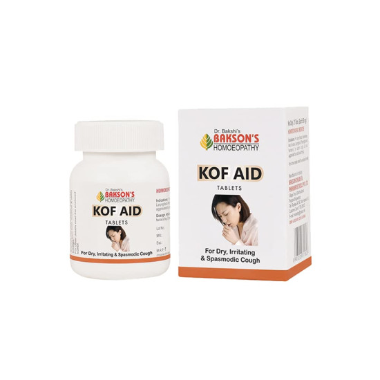 Dr. Bakshi's BAKSON'S HOMOEOPATHY KOF AID TABLETS -75TABS