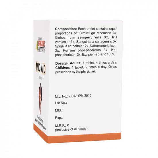 Dr. Bakshi's BAKSON'S HOMOEOPATHY MIG AID TABLETS-75TABS