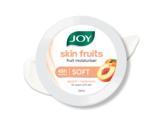 Joy Skin Fruits Super Soft Moisturizer With Peach & Hyaluronic Acid (200ml) | Skin Cream for 24 Hr Moisturization of Face, Hands & Body | Oil Free Hydration For Soft & Smooth Skin