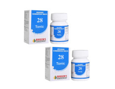 Dr. Bakshi's BAKSON'S HOMOEOPATHY Biochemic Combination Tablets # 28Tablets (250 Units) (Pack of 2)