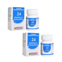 Dr. Bakshi's BAKSON'S HOMOEOPATHY Biochemic Combination Tablets # 24 (DEBILITY & EXHAUSTION) Tablets (250 Units) (Pack of 2)