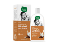 Mother Sparsh Milky Soft Baby Shampoo - 200ml | For Daily Moisturizing | Tear Free Formula With Milk Protein, Vitamin E & Coconut Oil