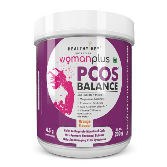 HealthyHey Nutrition Woman Plus PCOS Balance - Orange Flavour Powder - 200g