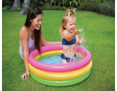 Toyshine 3 Feet Inflatable Kids Pool Bath Pool Tub, Summer Water Fun Bathing Tub Toy for Kids - 34x 10 Inches