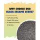 True Elements Raw Black Sesame Seeds 400gm - Black Til Seeds for Eating | Natural Black Gingelly Oil Seeds | Indian Spices for Everyday Essentials | Versatile ingridient | Antioxidant rich | Kaale Til