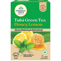 Organic India Tulsi Green Tea Honey Lemon 25 Teabags