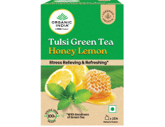 Organic India Tulsi Green Tea Honey Lemon 25 Teabags