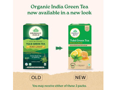 Organic India Tulsi Green Tea Honey Lemon 25 Teabags
