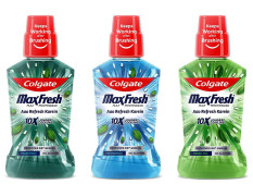 Colgate Plax Peppermint Mouthwash - 250 ml & Colgate Plax Fresh Tea Mouthwash - 250 ml & Colgate Plax Fresh Mint Mouthwash - 250ml