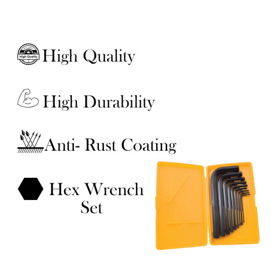 THEMISTO TH-T09 9pcs Allen Key Set