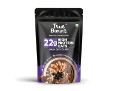 True Elements High Protein Oats 400g | 22g Protein | High Protein Rolled Oats | 100% Wholegrain | Rich in Fiber | No Added Sugar | Healthy Breakfast Cereal