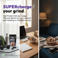 True Elements High Protein Oats 400g | 22g Protein | High Protein Rolled Oats | 100% Wholegrain | Rich in Fiber | No Added Sugar | Healthy Breakfast Cereal True Elements High Protein Oats 400g | 22g Protein | High Protein Rolled Oats | 100% Wholegrain | Rich in Fiber | No Added Sugar | Healthy Breakfast Cereal